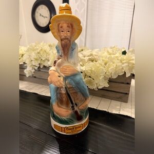 Kentucky Hill Billy Old Cabin Still Porcelain Decanter 1969 Stitzel Weller Empty
